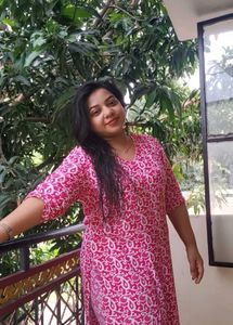 Pink &amp; White Print Kurti