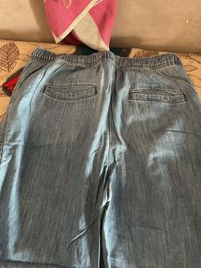 Light Blue Casual Pants