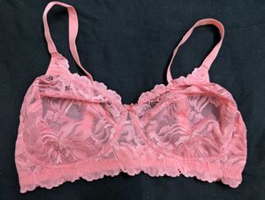 Rosaline Pink Lace Bra 36D