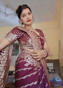 Elegant wine &amp; Gold Saree stitching blouse 34 ch
