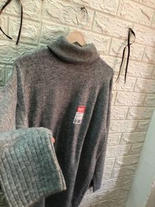 🇺🇸Stylish Gray Sweater Dress👜🕶️