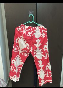 Red &amp; White Kurta Set