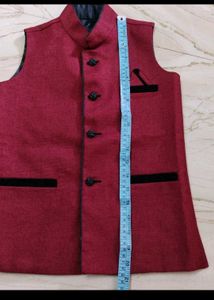 Maroon Ethnic Jacket