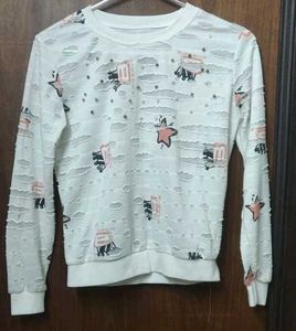 Stylish White Long Sleeve Top