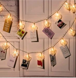 Heart Shape Photo Clips Lights