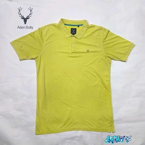 Allen Solly Yellow Polo T-shirt