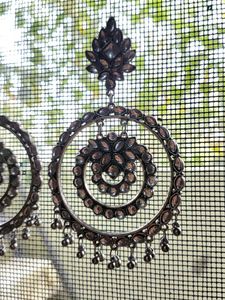 Oxidized Chandbali