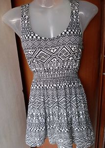 Patterned Mini Dress