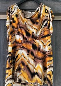 CATO Professional TIGER Print Short Sleeve Dress