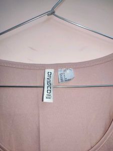 H&amp;M Pink Cotton Crop Top