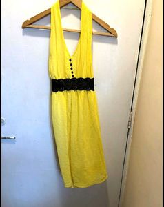 Yellow Halter Dress