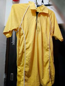Vintage Yellow Polo Shirt + Kurta Combo