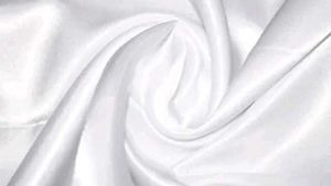 White Satin Fabric 5 mtr