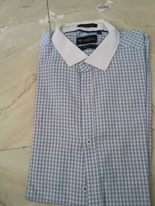 Men's Blue Checkered Shirt