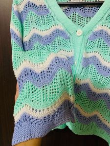 Crochet Knit Cardigan