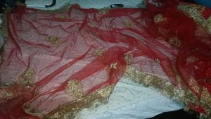 3 red suhagan chunri