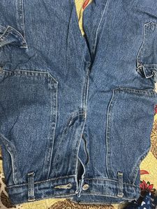 Blue Denim Cargo Pants