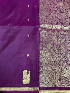 Purple Pure Silk Kanchivaram Saree