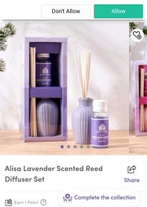 Alisa Lavender Scented Reed Diffuser Set