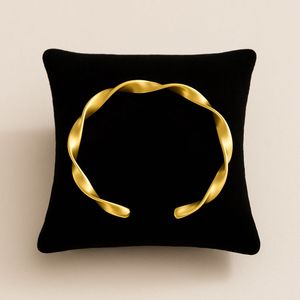 Anti Tarnished Twisted Gold Bracelet