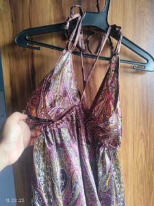 Paisley Halter Maxi Dress