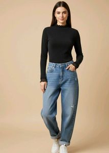 ☃️Winter Fit Black Stretch Top