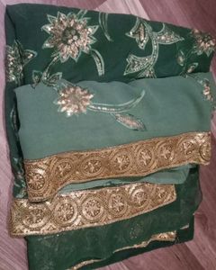Beautiful Embroidered Sequence Saree