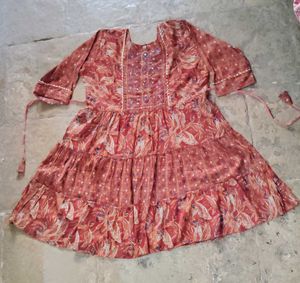 Floral Tiered Kurti