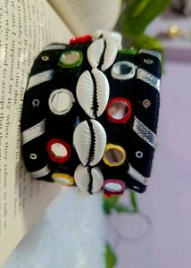 Seashell &amp; Mirror Beaded Bracelet
