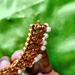 Gold-toned Peacock Necklace