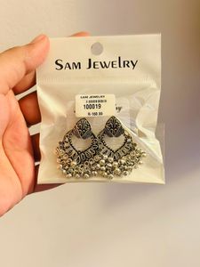 Silver Oxidised Earrings