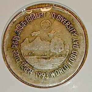 ₹2 Bio Diversity Coin With Clip Or Cut Error