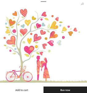 Lovers Under A Tree - Wall Stickers