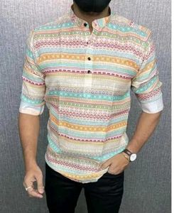 Striped Casual Shirt Kurta For MEN