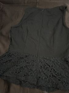 Lace Peplum Tank Top