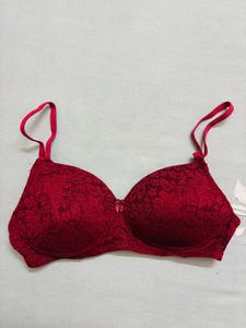 Red Lace Bra