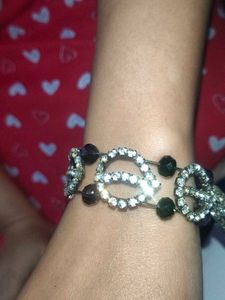 Sparkling Silver &amp; Gemstone Bracelet