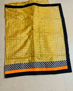 golden elegant saree