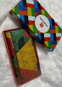 GeoPop Tri-Color Vegan Leather Wallet