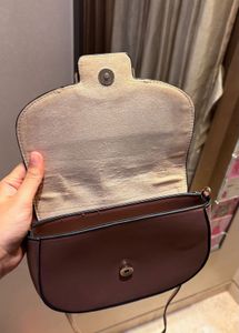 H&amp;M Suede Blend Mauve Crossbody Bag