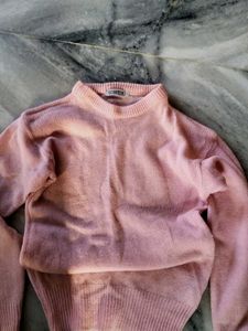 Vintage Pink Knit Sweater