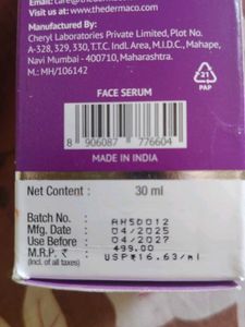 The Derma Co. Face Serum