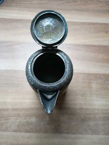 silver-plated pitcher or teapot