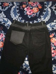 Two-Tone Patchwork Jeans
