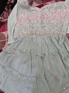 wedding wear frock and ghaghra