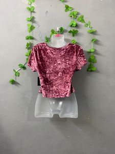 Velvet Crop Top Unique Pieces