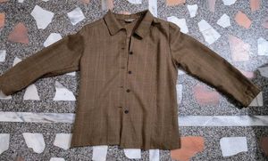 Brown Checked Jacket
