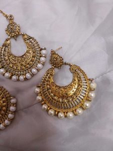 Earings With Maang Tika😍