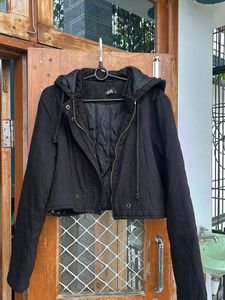 Cropped Hooded Jacket