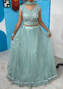 Sea Green Lehenga Choli